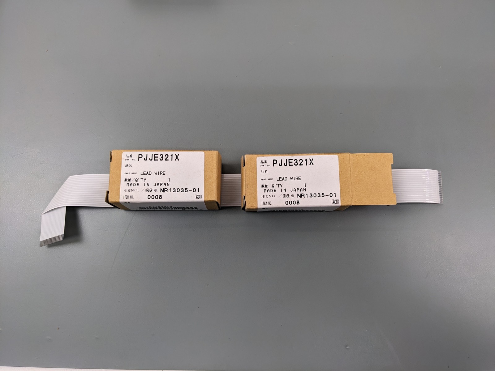 (2) Panasonic PJJE321X Flat Ribbon Cables for Panasonic KXP Printers