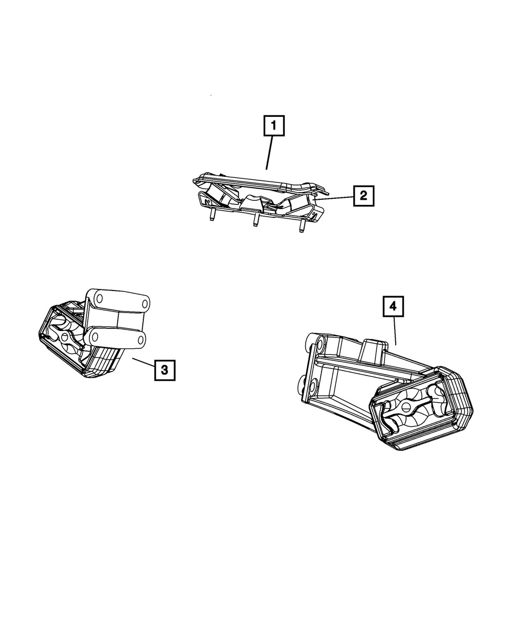 Genuine Mopar Engine Mount Bracket Left Side 52121815AC