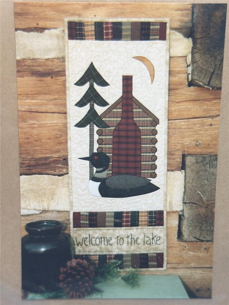 COTTAGE CREEK QUILTS  Quilt Pattern - WELCOME TO THE LAKE CCQ-143 - 11.5" x 30"