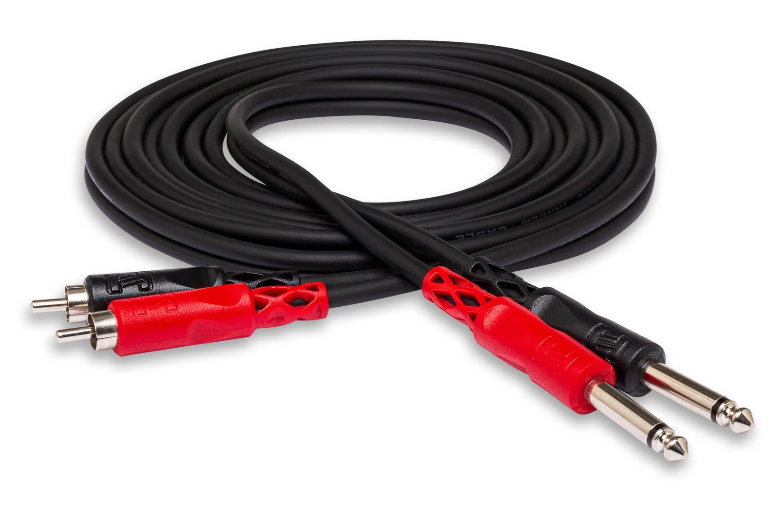 Hosa CPR-201 Dual Unbalanced 1/4" TS to Dual RCA Cable, 1m (3.3 ft.)