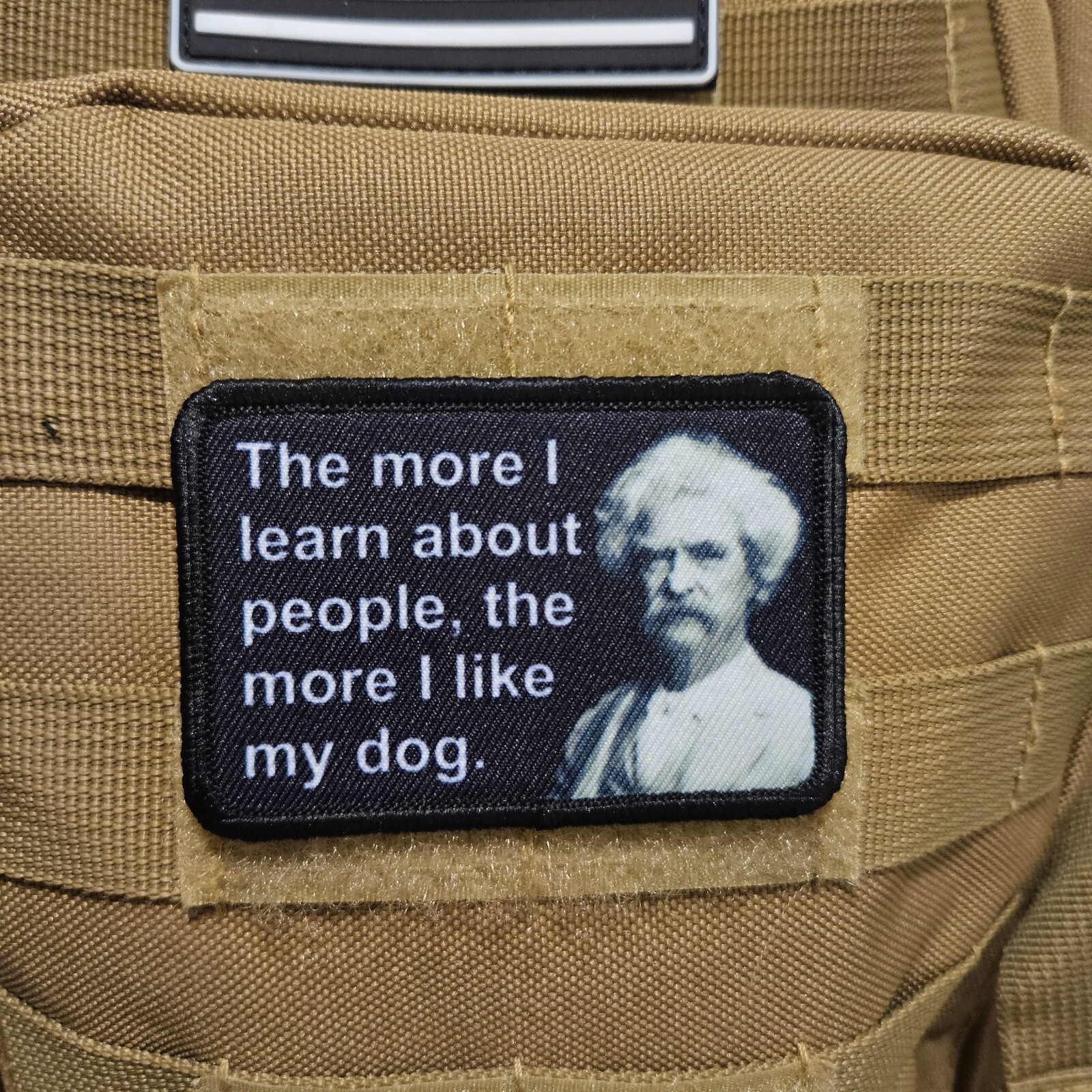 The more I learn about people, the more I like my do 2"x3" hook & loop patch