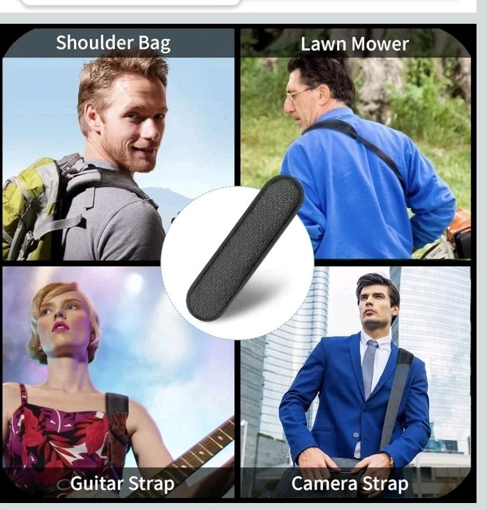 NWT Breathable Universal Bag Strap Pads, Silica Gel Guitar/Bag/Tool Strap Pads