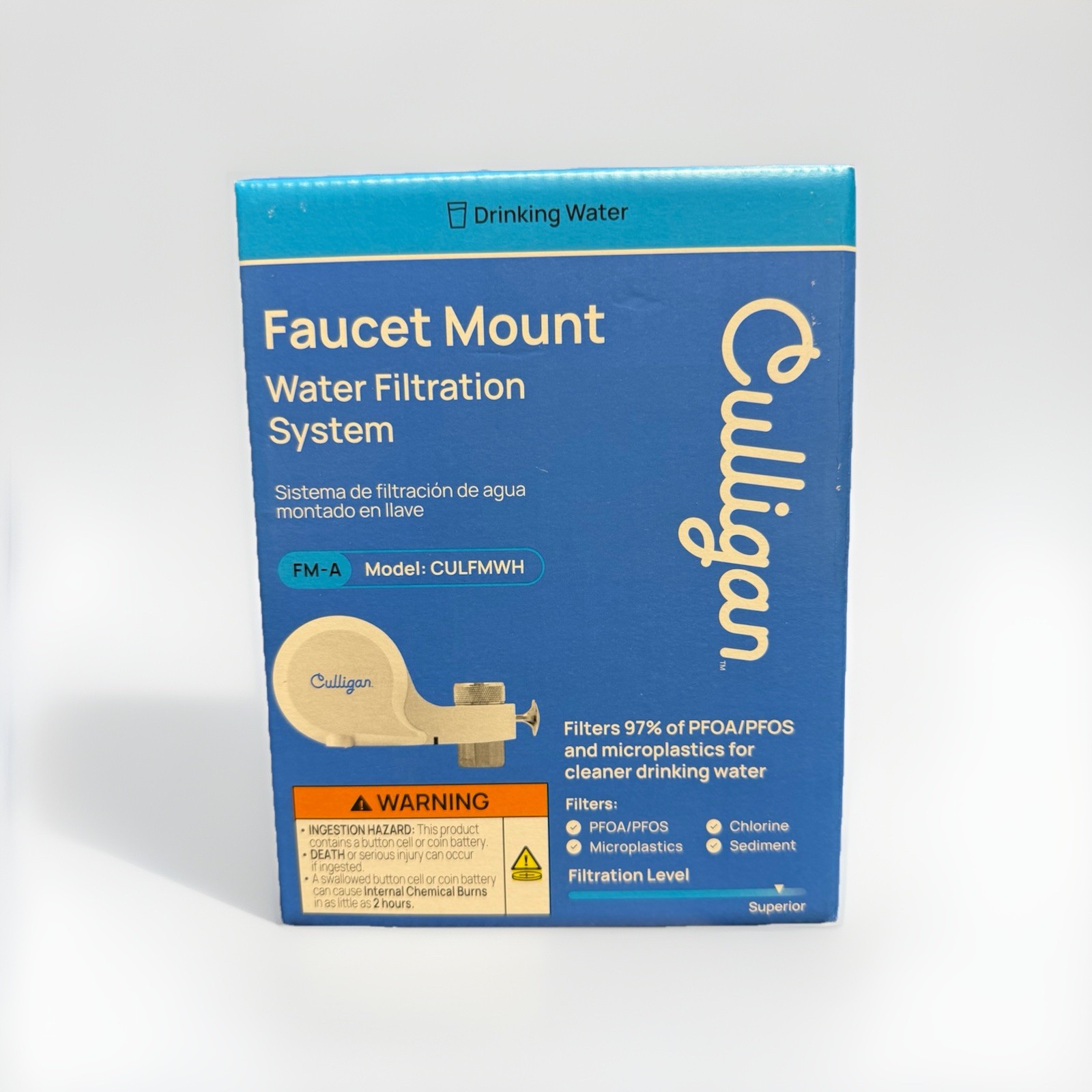 Culligan Faucet Mount Water Filtration System For Sink - CULFMWH