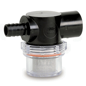 Shurflo by Pentair 255-323 Twist-On Water Strainer - 1/2" Barb Inlet