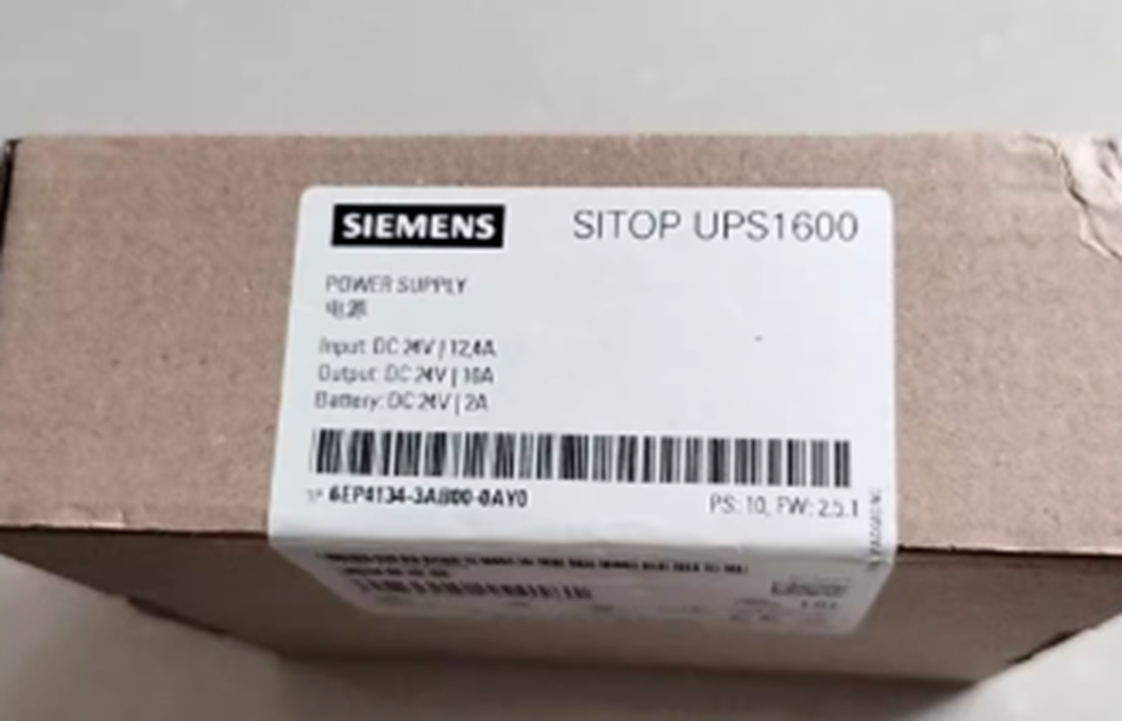 New Siemens SITOP UPS1600 Power Supply 6EP4134-3AB00-0AY0 6EP 4134-3AB00-0AY0