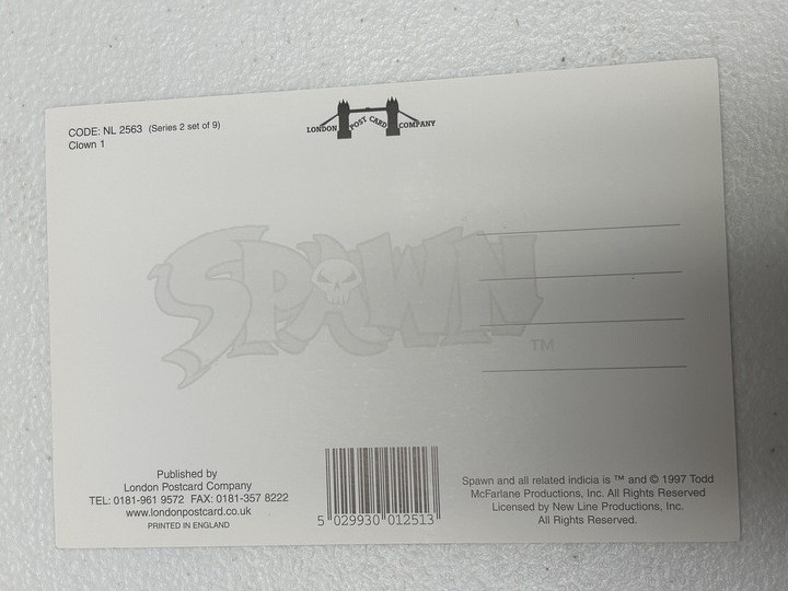 1997 Spawn Postcard SET OF 5 Todd McFarlane
