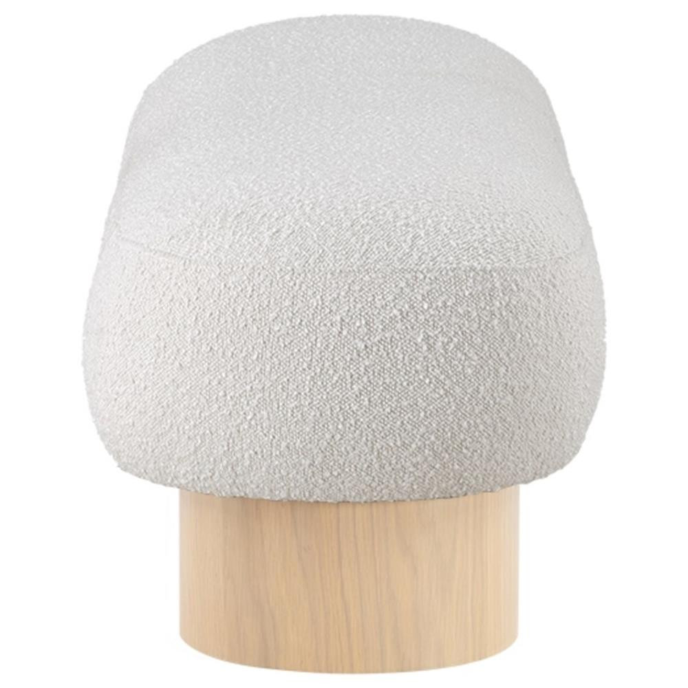 Meridian Furniture Robertson Cream Boucle Fabric Bench