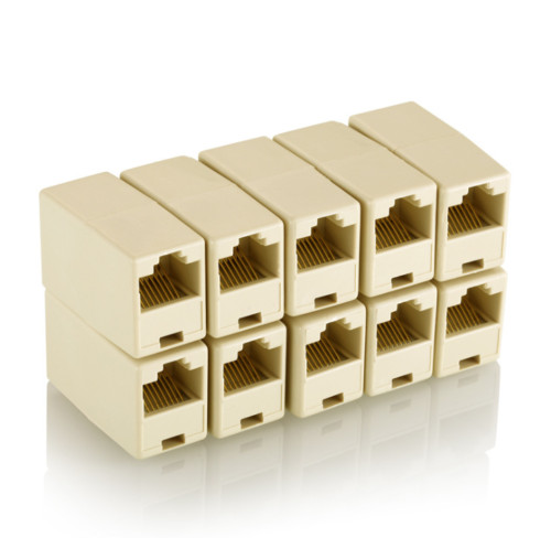 20Pcs Ethernet Cable Internet Cat5e Network RJ45 Coupler Jointer Connector Plug