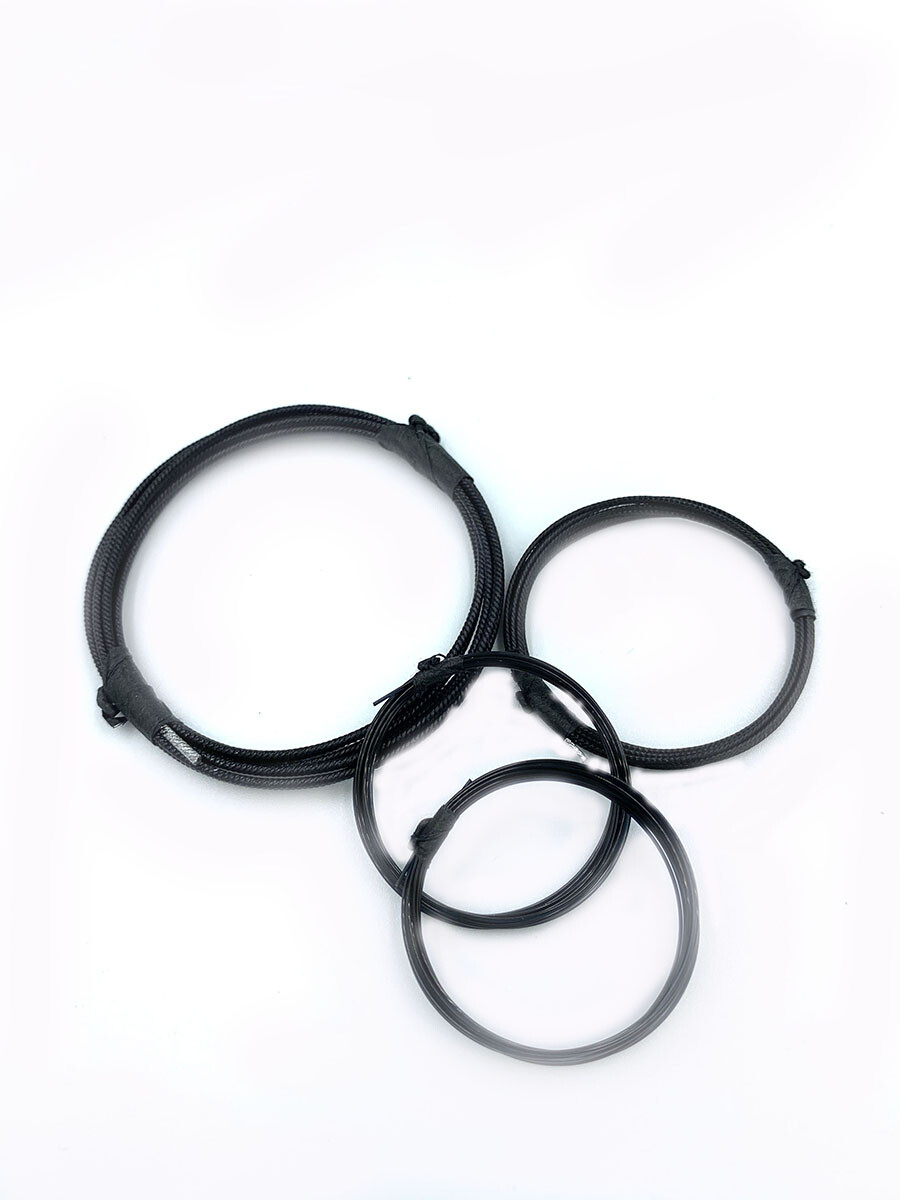 Tsugaru Shamisen String Set Black First thread:Silk Second:Tetoron Third:Nylon
