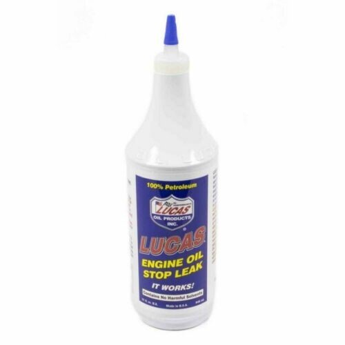 Lucas 10278 Engine Oil Stop Leak Additive - 100% Petroleum -1 Quart Bottle