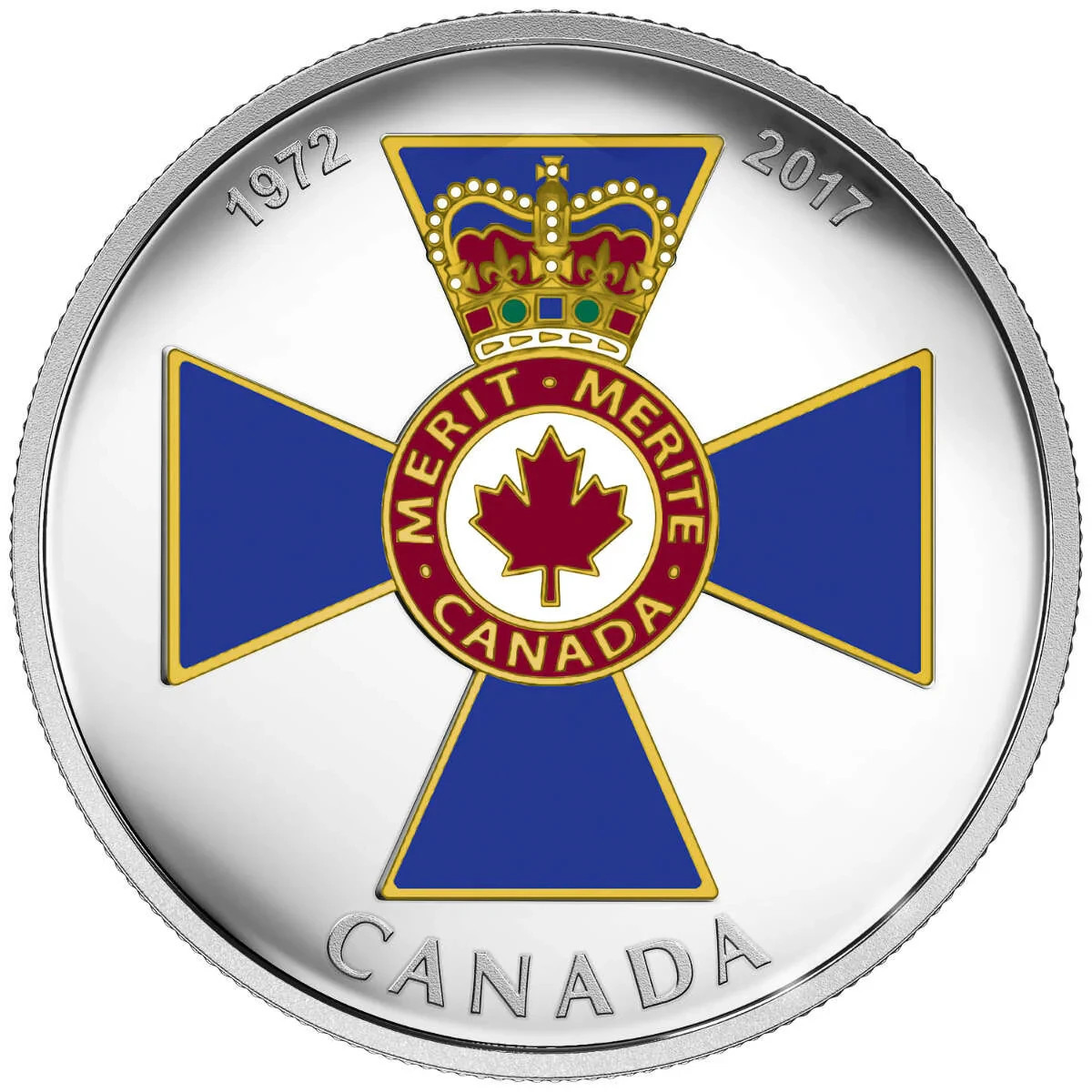2017 $20 Canadian Honours: Order of Military Merit - Pure Silver 1 oz. Box & COA