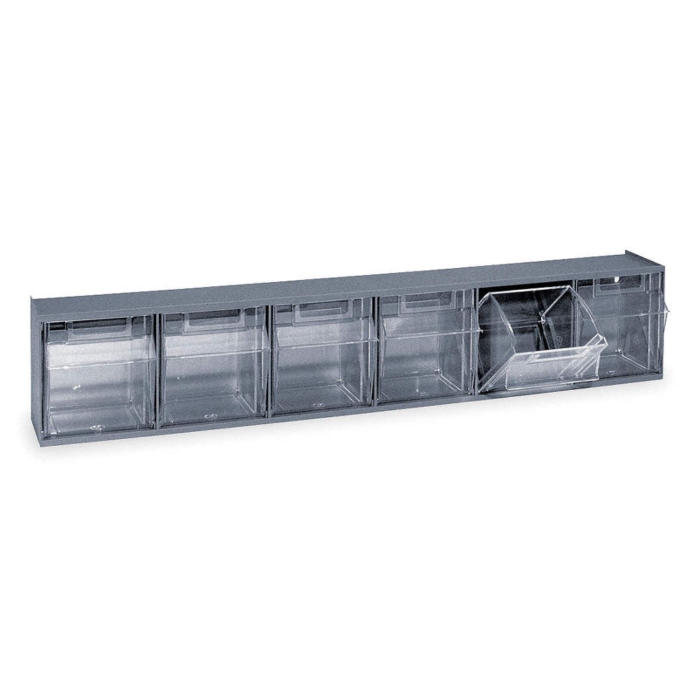 QUANTUM STORAGE SYSTEMS QTB306GY Tip-Out Bin,Gray,Unfinished,4 1/2 in 4RR32