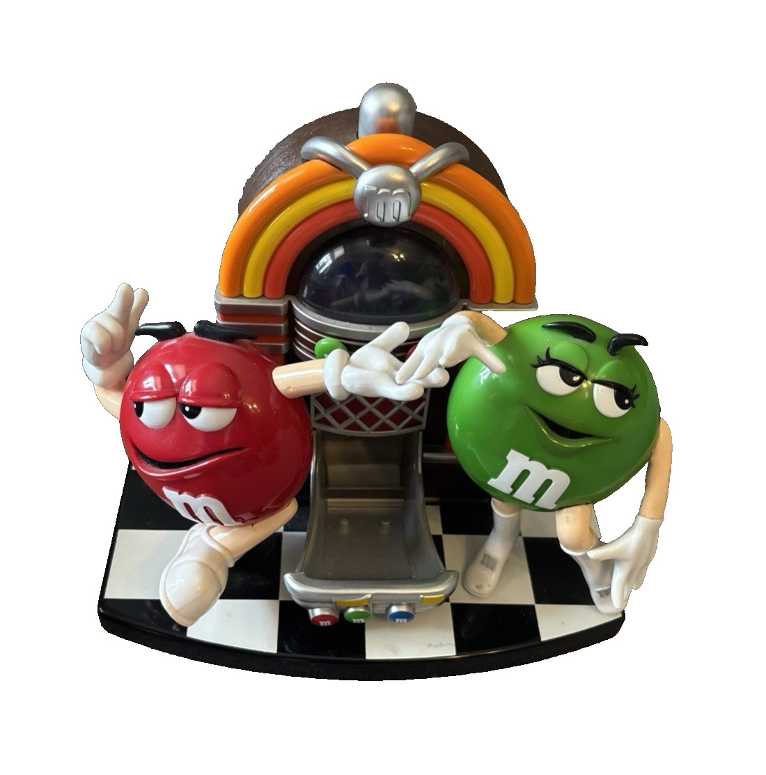 Collectible M&Ms Candy Jukebox Candy Dispenser 8" x 9" x 5"