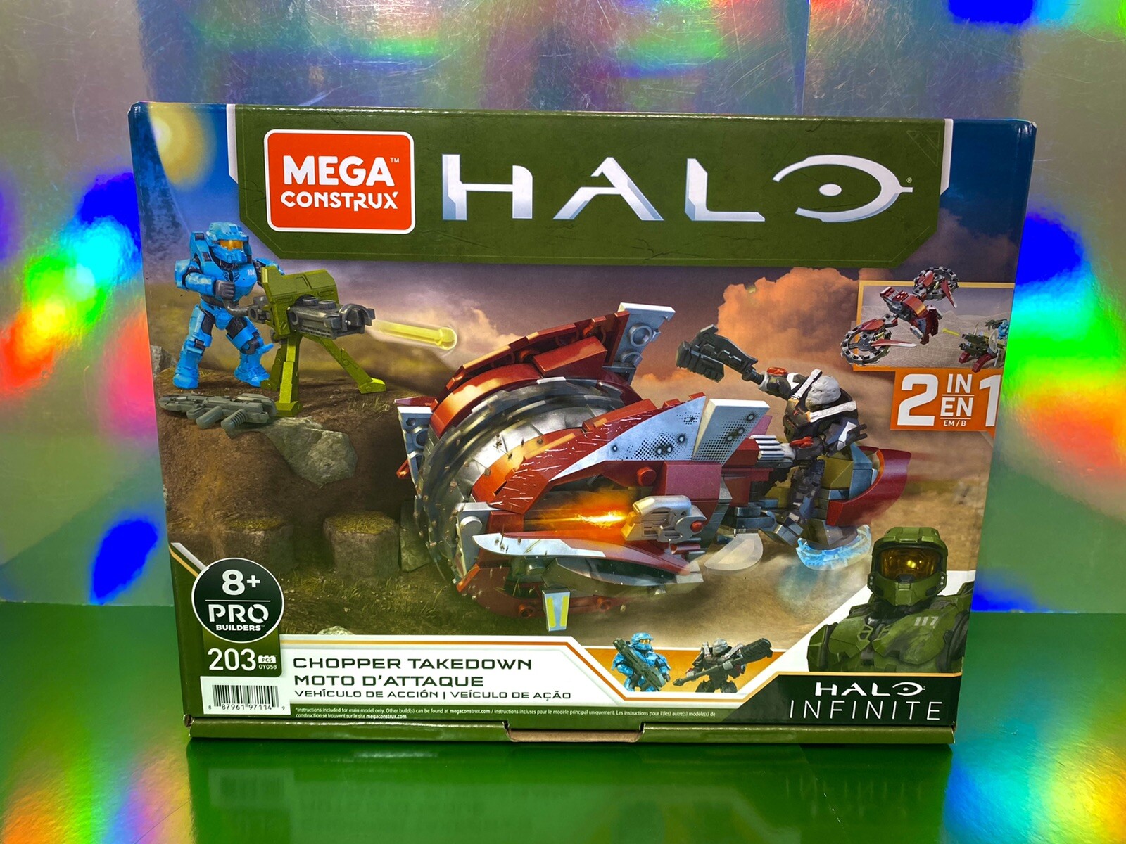 2020 MEGA Construx Pro Builders - Halo Chopper Takedown Construction Set (GYG58)