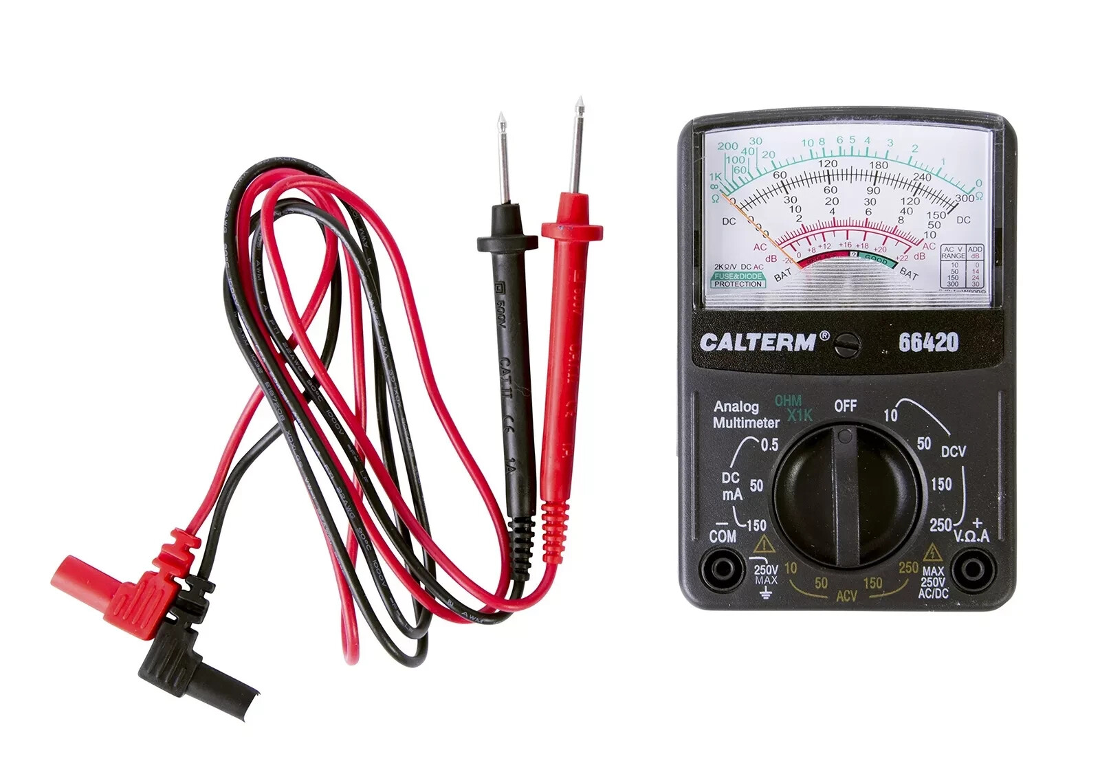 NEW Calterm 66420 ANALOG BATTERY MULTIMETER ELECTRICAL Multi-Tester