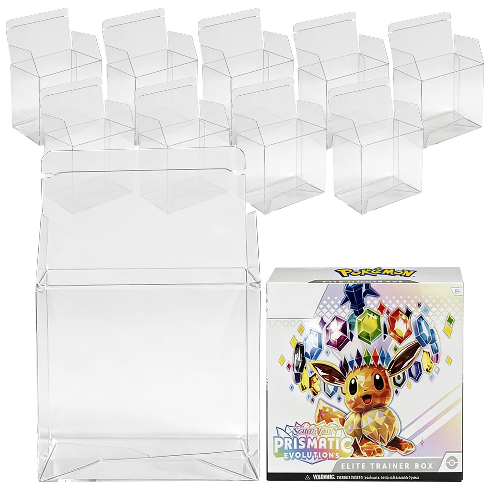 10x Plastic Pokemon Elite Trainer Box Protectors ETB Displays -- High Quality