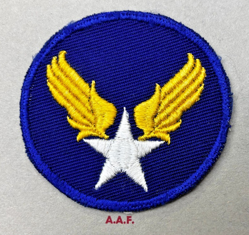 Kay Adams Collection WW 2 AAF White Star Twill Patch Inv# KA031