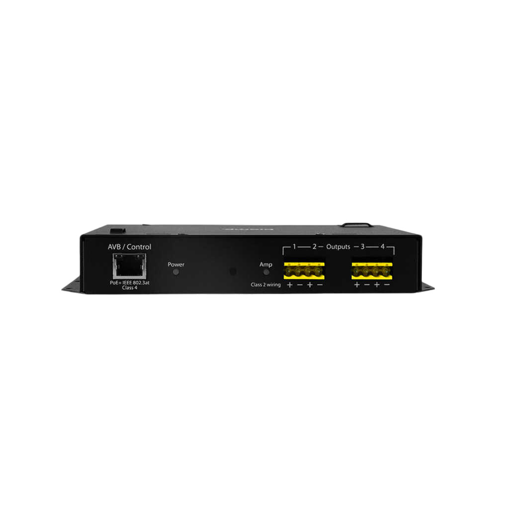 Biamp Tesira AMP 450 P AVB/TSN enabled, PoE+, 4-channel amplifier
