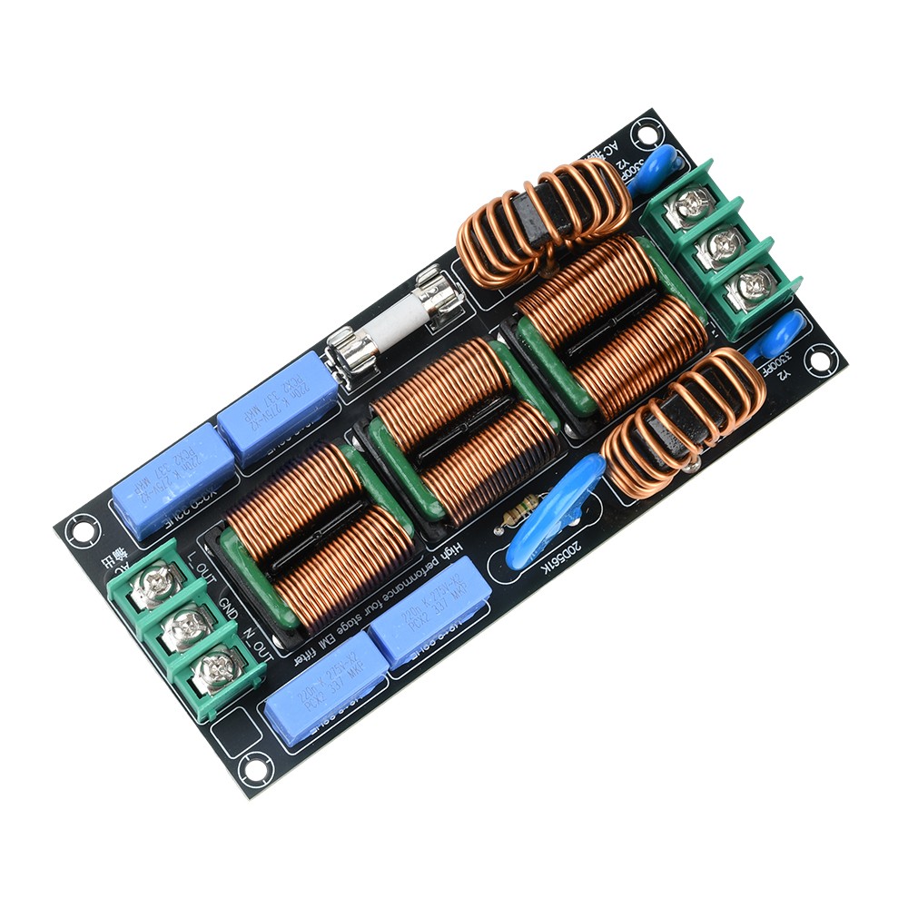 16A EMI Filter Four Level Audio AC220V Power Electromagnetic Interference Filter
