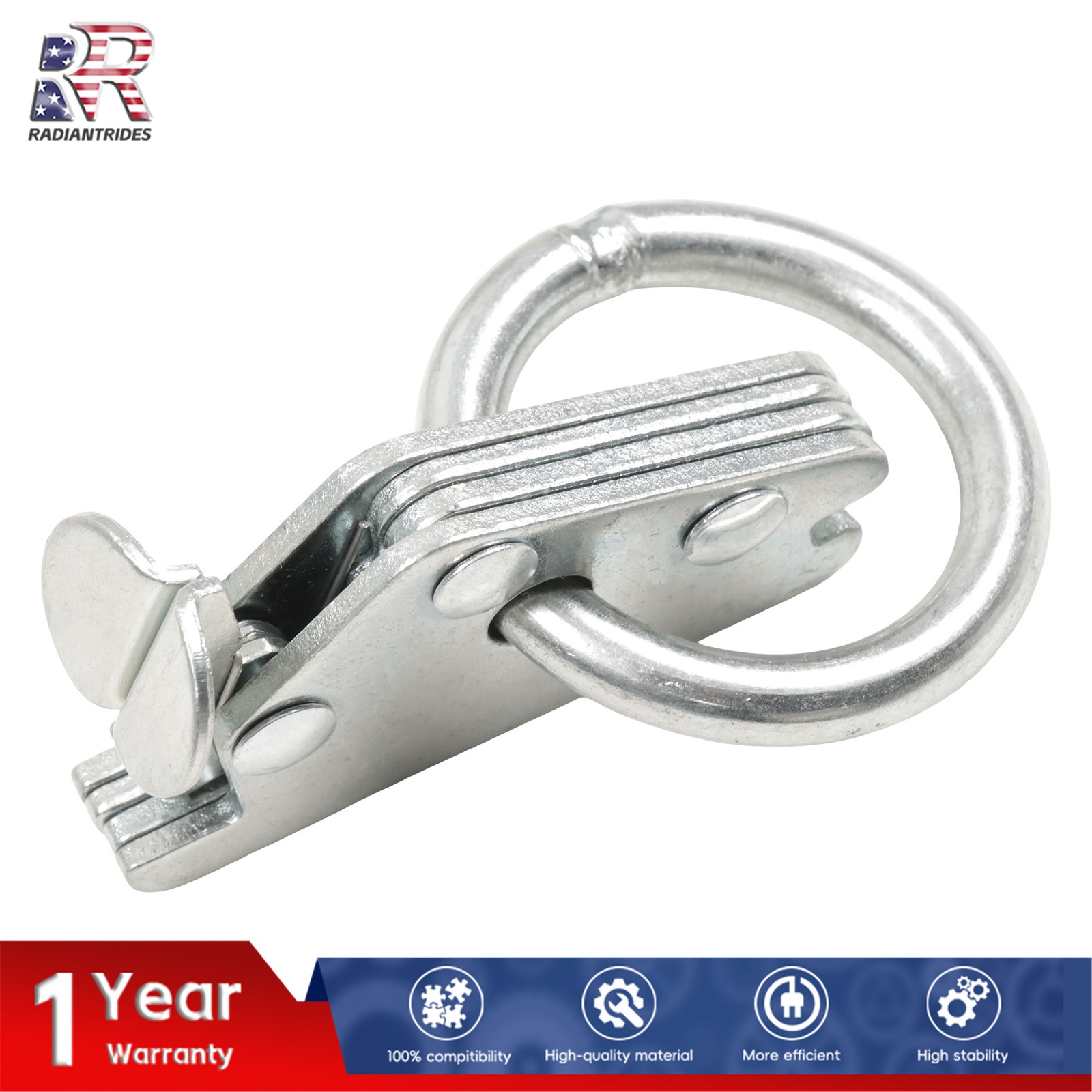32 Piece 5' Galvanized E Track Rail Set Silver Finish Fit For Enclosed Trailers