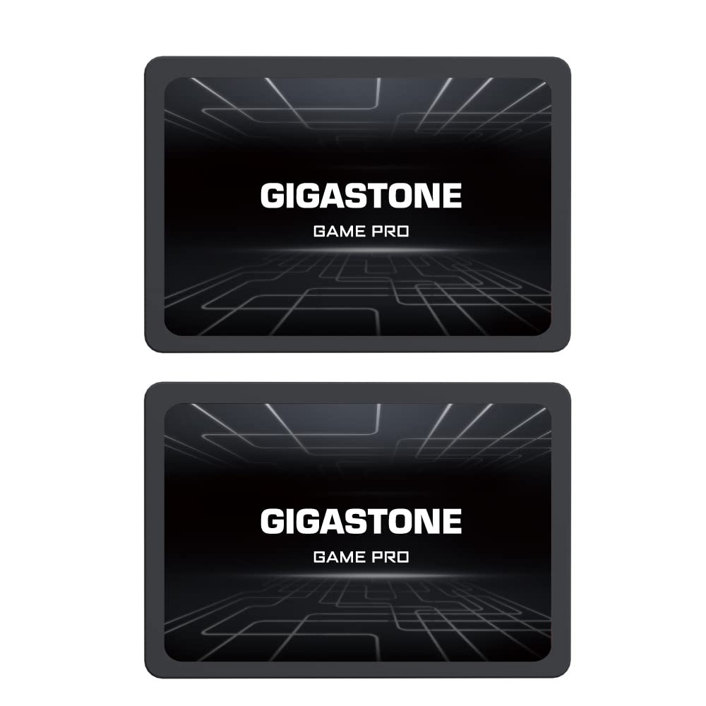 Gigastone 256GB SATA SSD (2-Pack) 2.5 inch 256GBx2, Game Pro 2-Pack