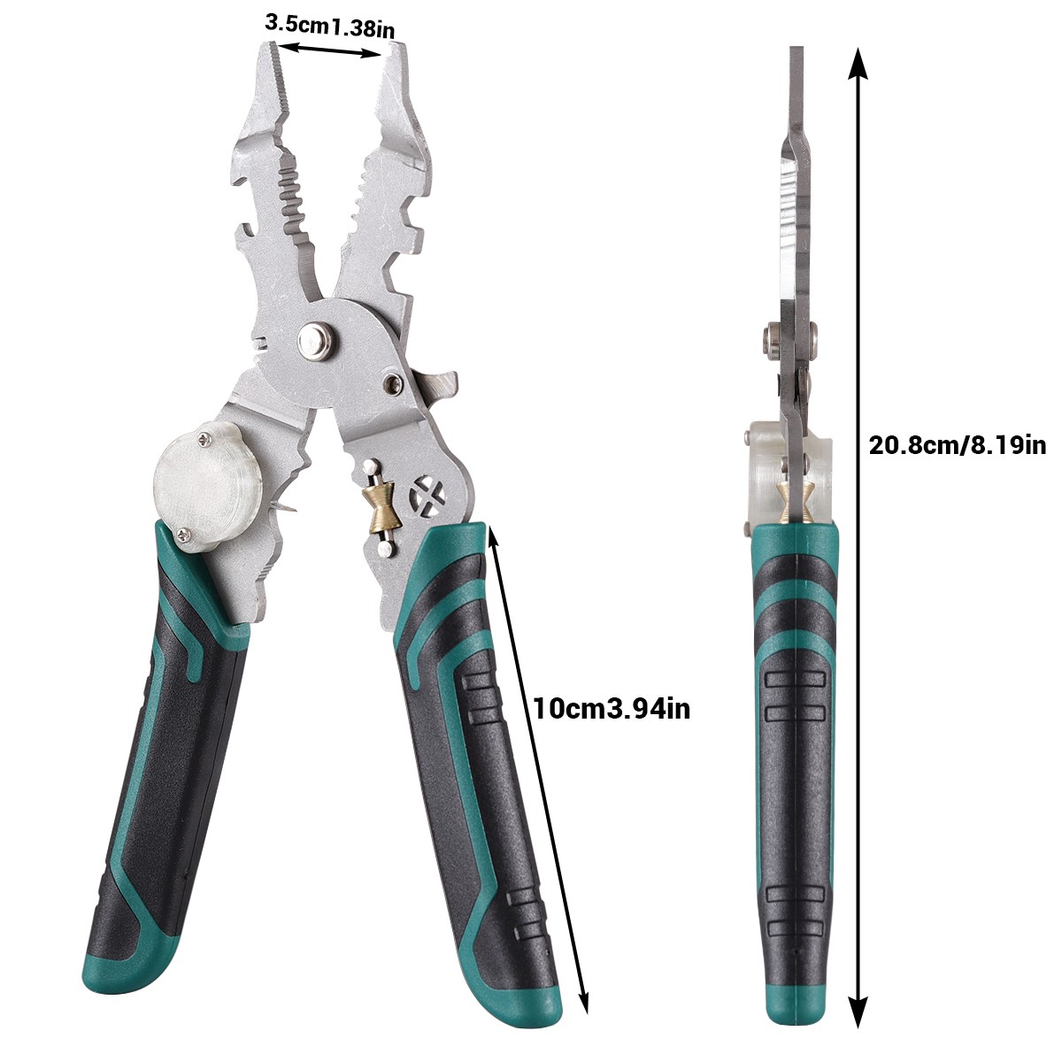 14 in 1 Wire Stripper Twister Set Includes Cable Scissors Voltage Tester Pliers