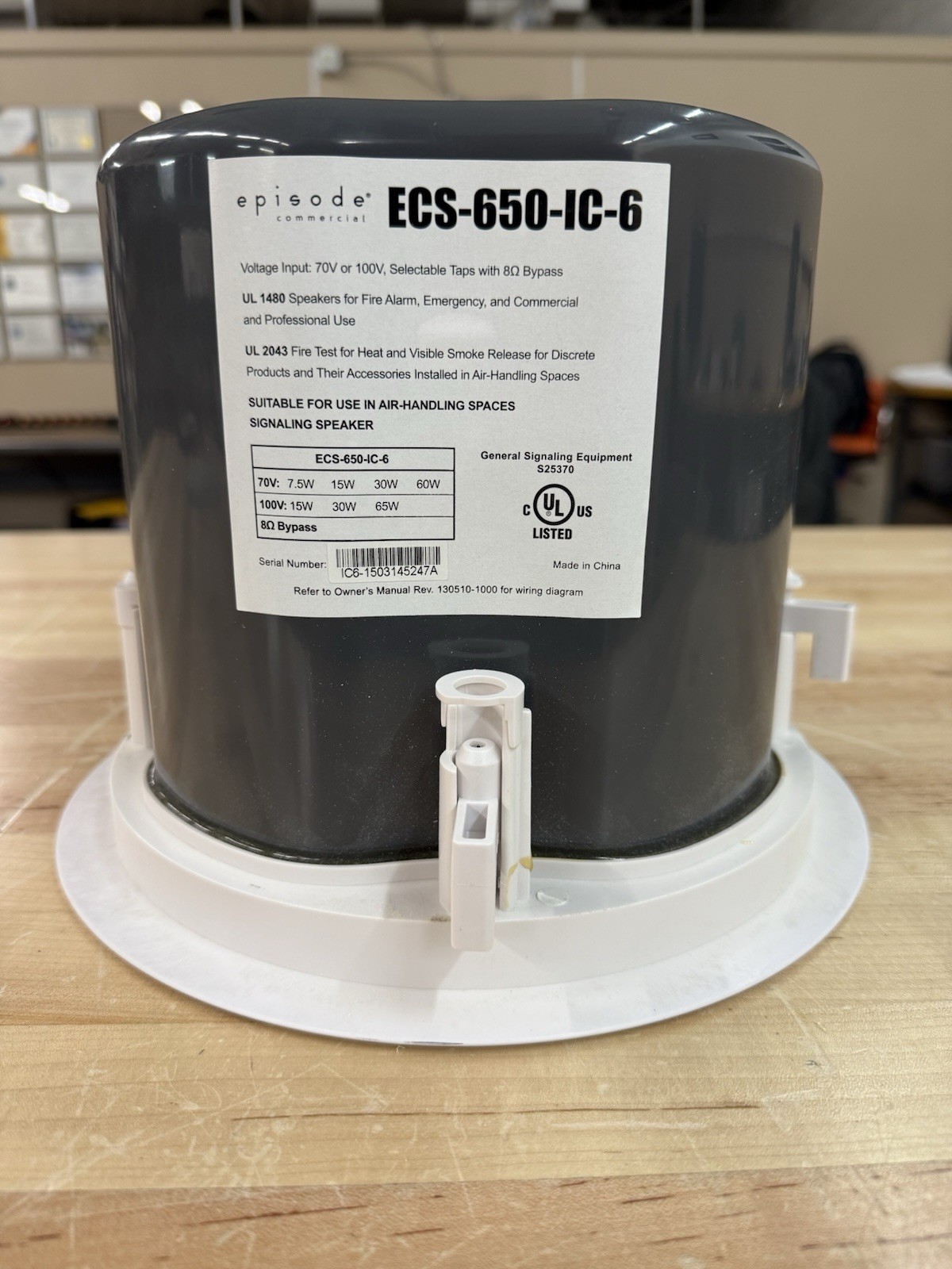 Episode ECS-650-IC-6 Used Speakers. Sold In Pairs. (2) You will receive TWO Spks