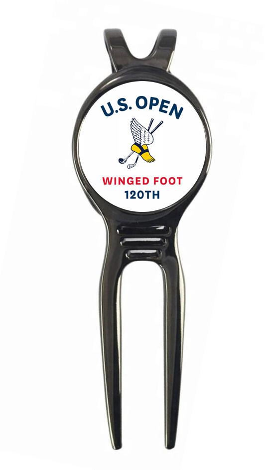 2020 US Open Winged Foot Golf Ball Marker + Black Gunmetal Divot Tool