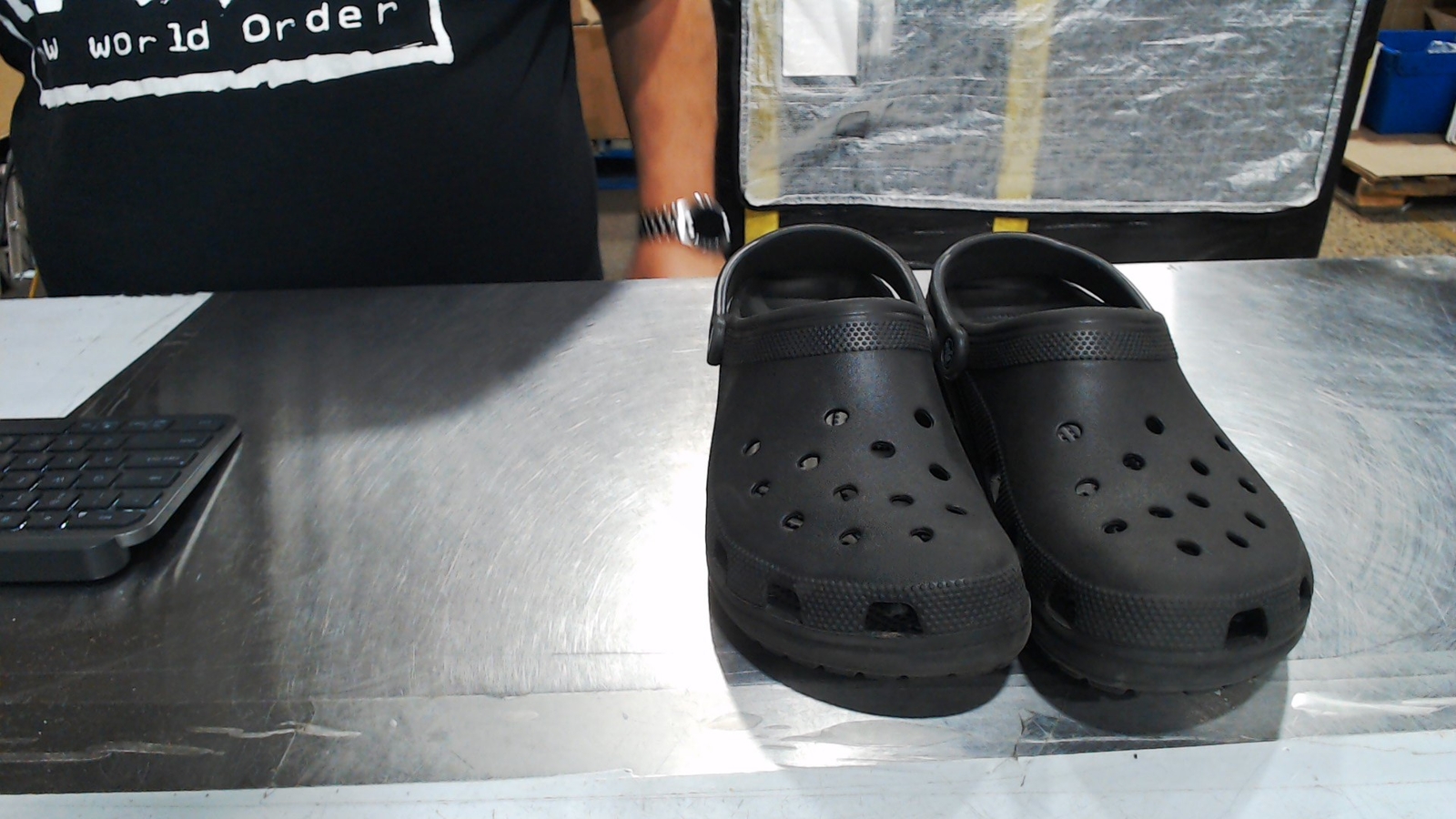 LikeNew_Crocs Unisex-Adult Classic Clogs (Best Sellers),_Black_13 Women/11 Men