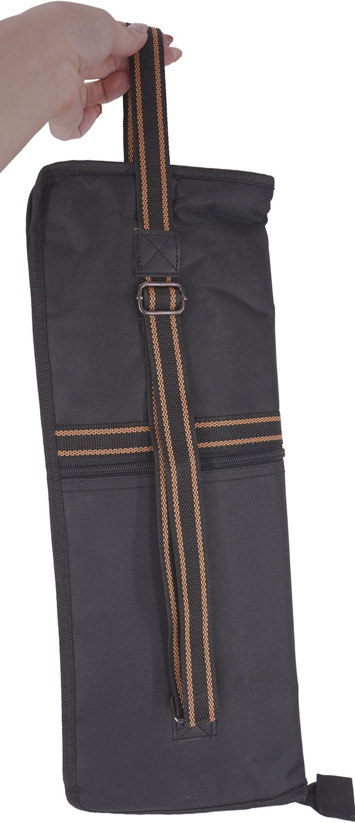 Pearl Orange and Blk Logo Stick Bag