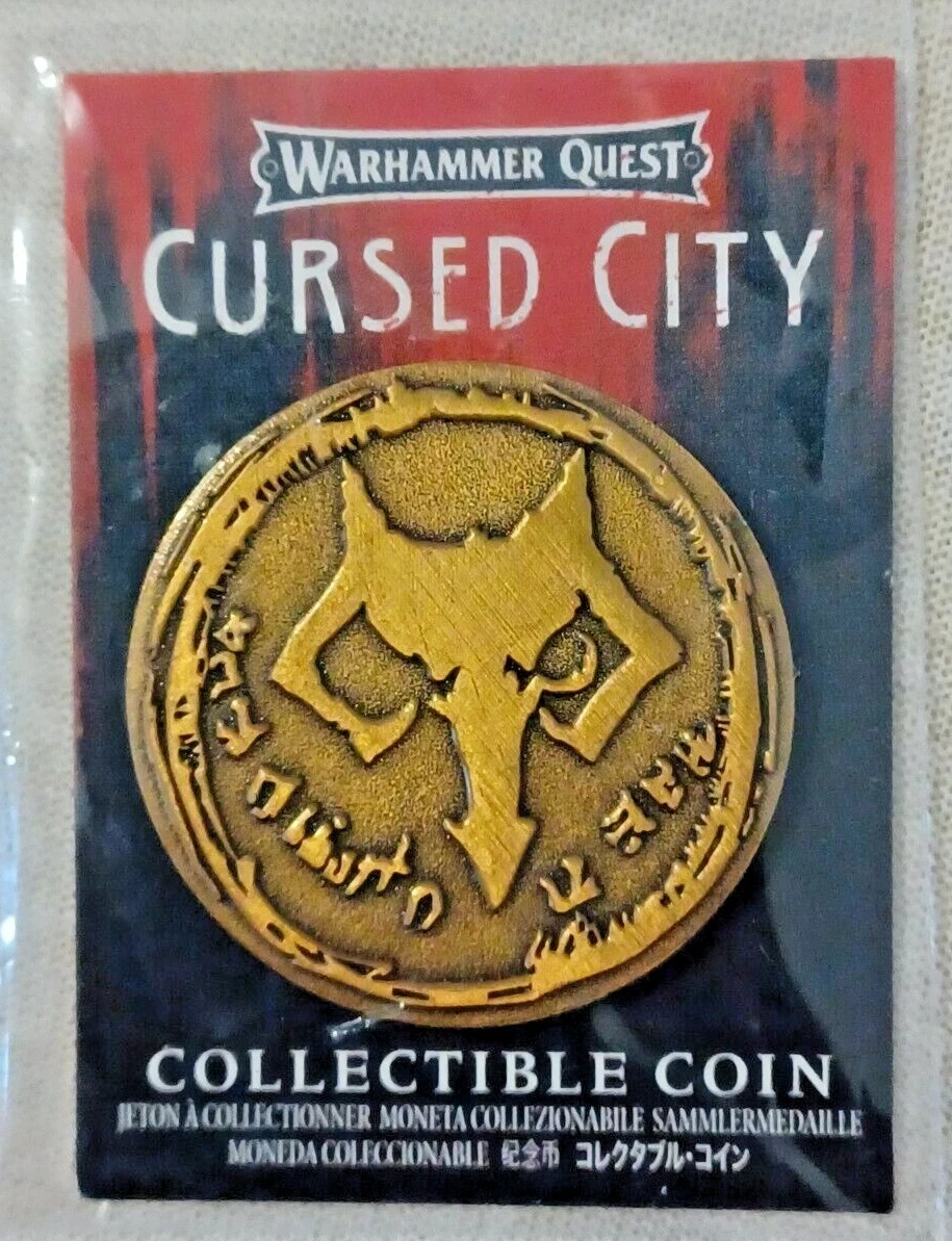 Cursed City Collectible Coin-Soulblight Gravelords-Vampire-Warhammer Quest-AoS