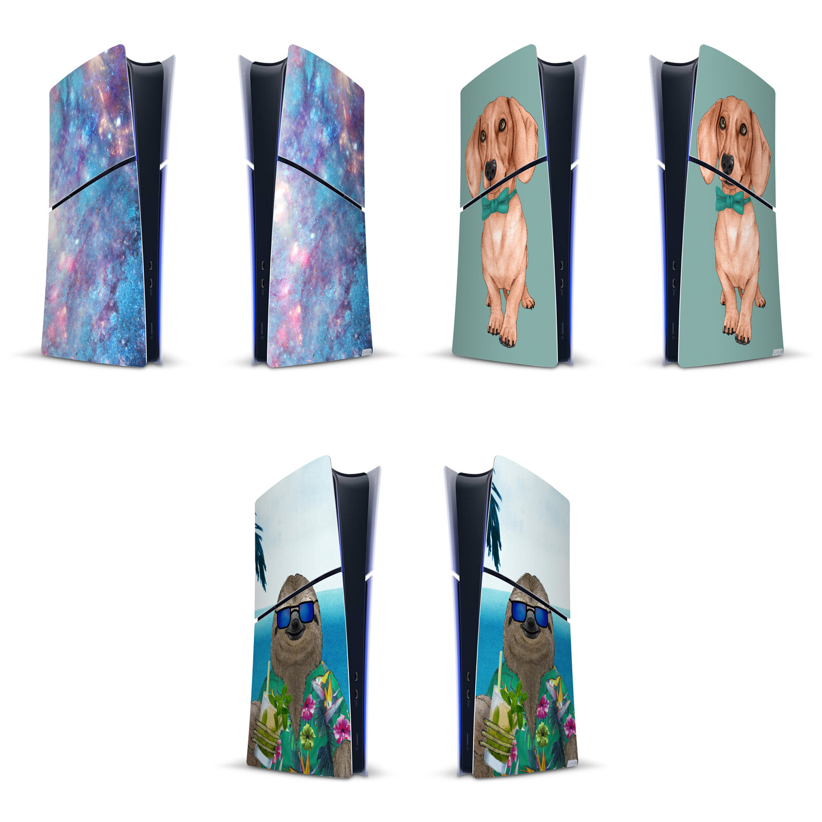 BARRUF ART MIX VINYL SKIN FOR PLAYSTATION 5 PS5 SLIM DIGITAL EDITION CONSOLE