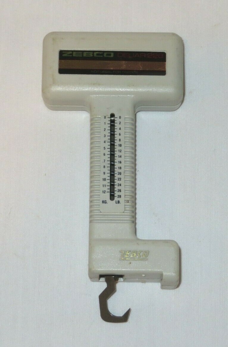 Vintage Zebco De-Liar Model #228 Combination Scale and Tape Measure Deliar