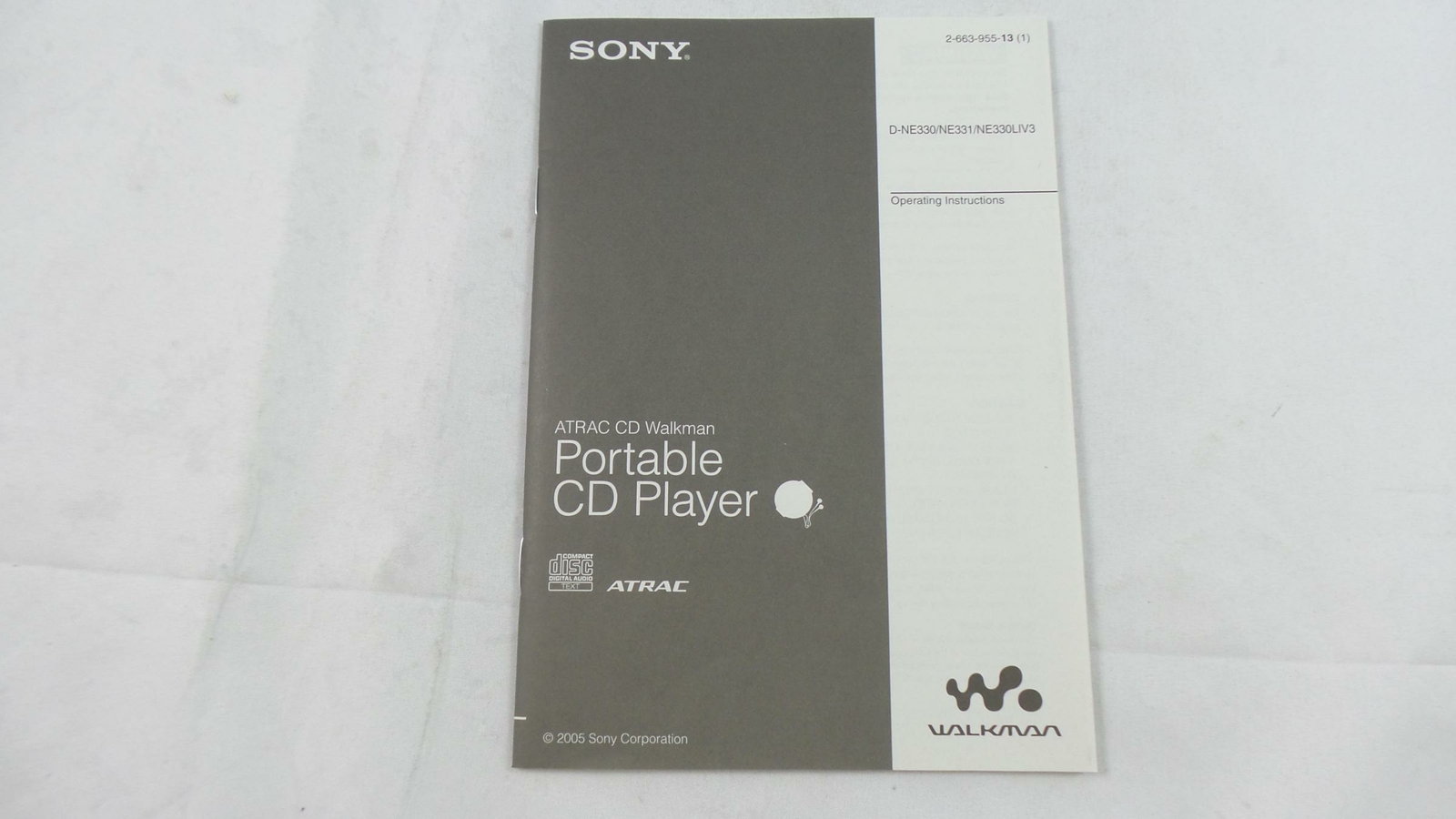 Sony D-NE330/331/NE330 LIV3 Operating Instructions