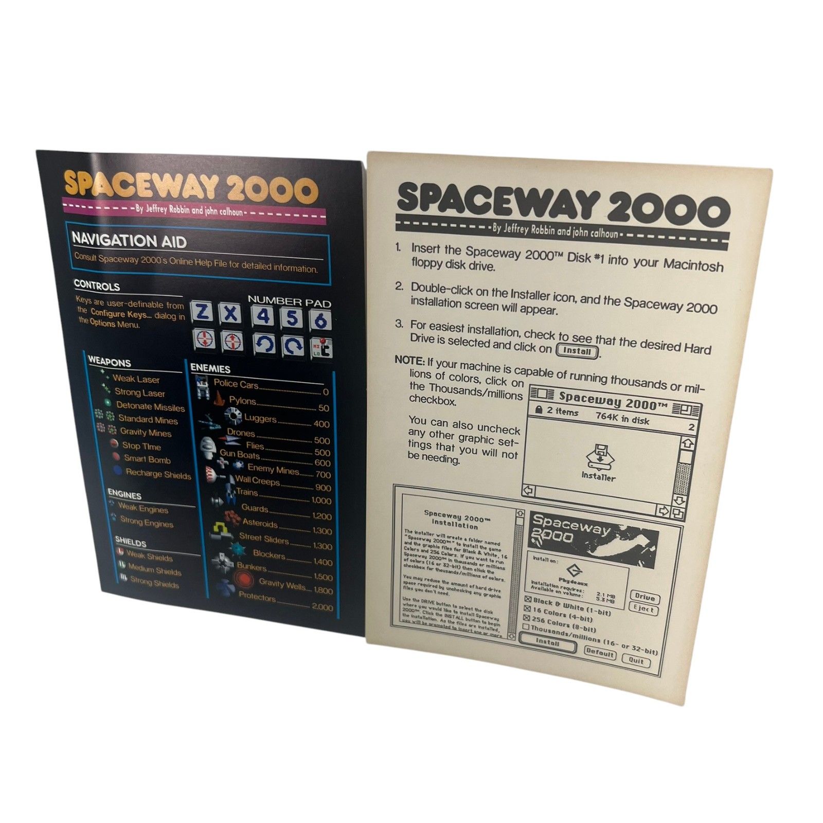 Rare Vintage Spaceway 2000 Casady Greene Navigation Install Inserts Only No Game