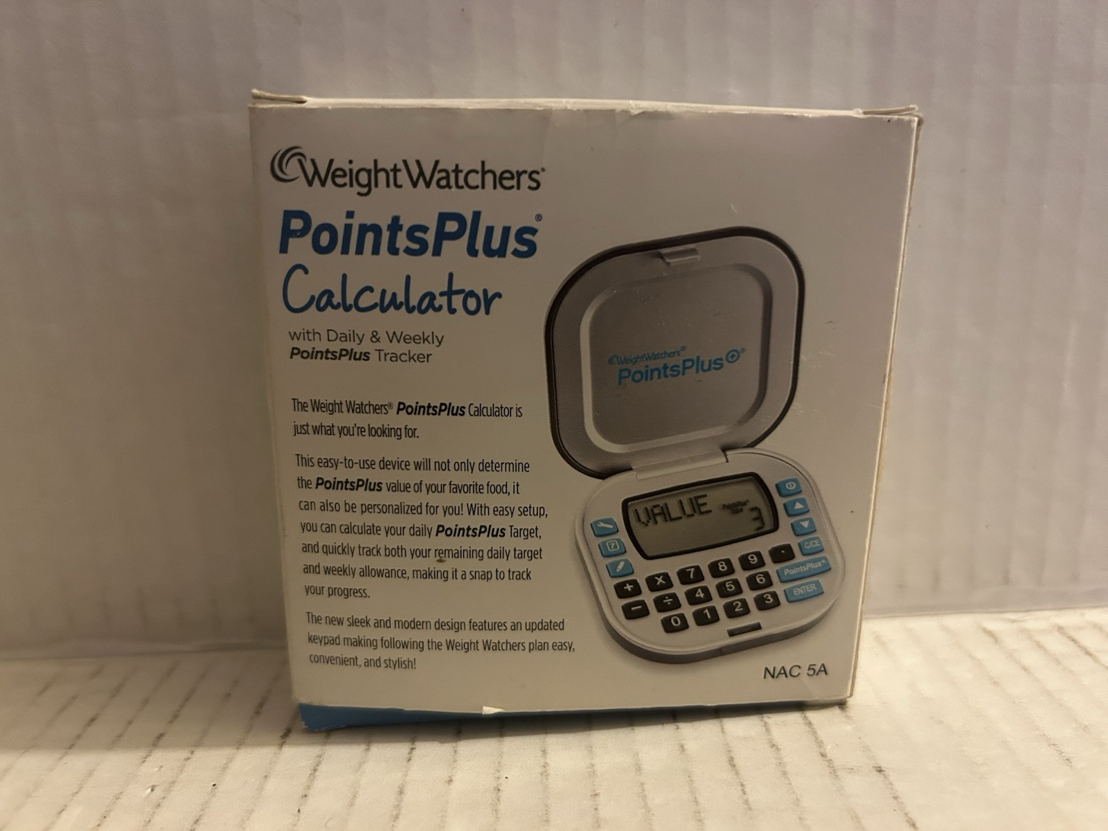 Weight Watchers calculator PointsPlus BIG BUTTON NAC-5A Daily Weekly Tracker