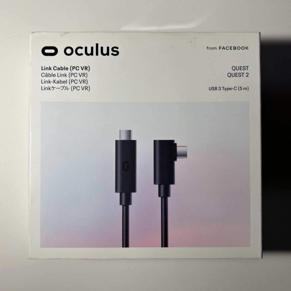 Oculus Link Cable USB 3.0 USB-C 5m Black for Oculus Quest & Quest 2