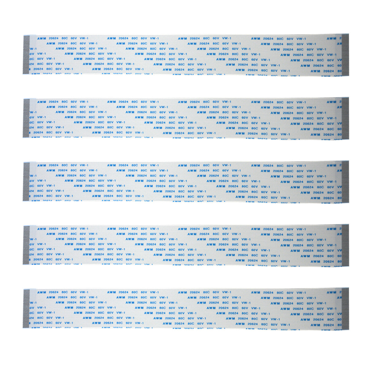 30Pin 0.8mm FFC Flexible Flat Cable AWM VW-1 20624 80C 60V 10cm 15cm 20cm 30cm