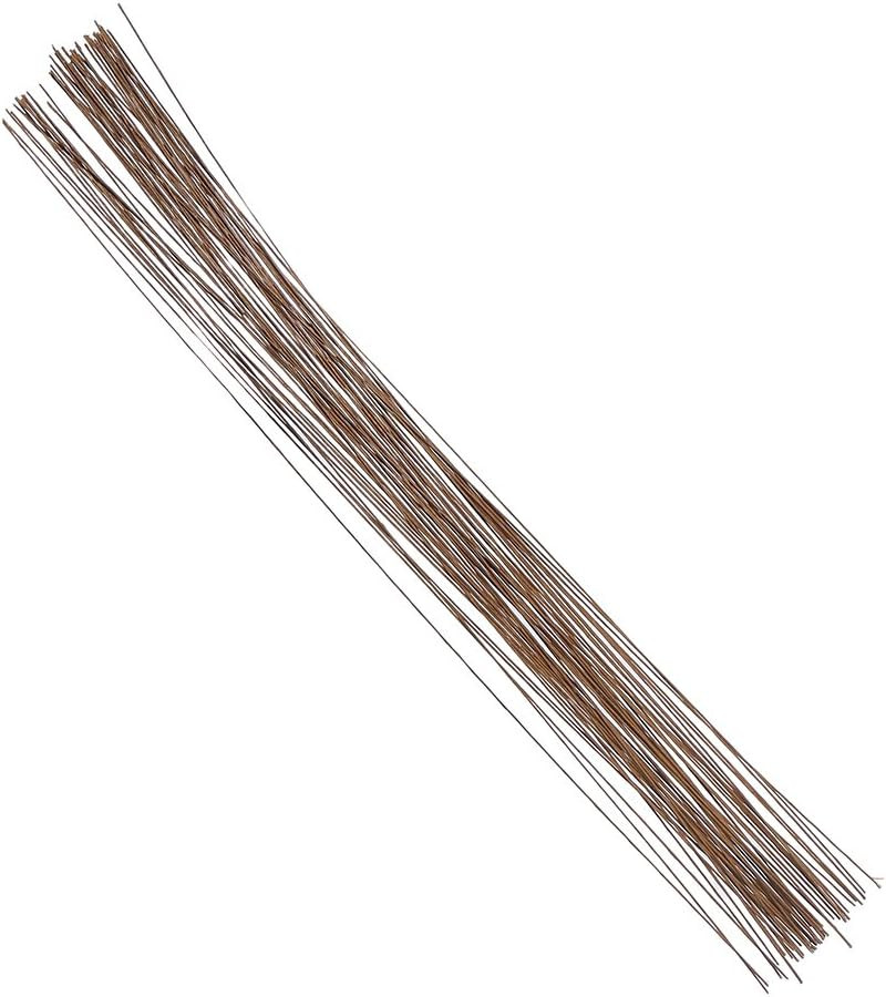 24 Gauge Brown Floral Wire 16 Inch,50/Package