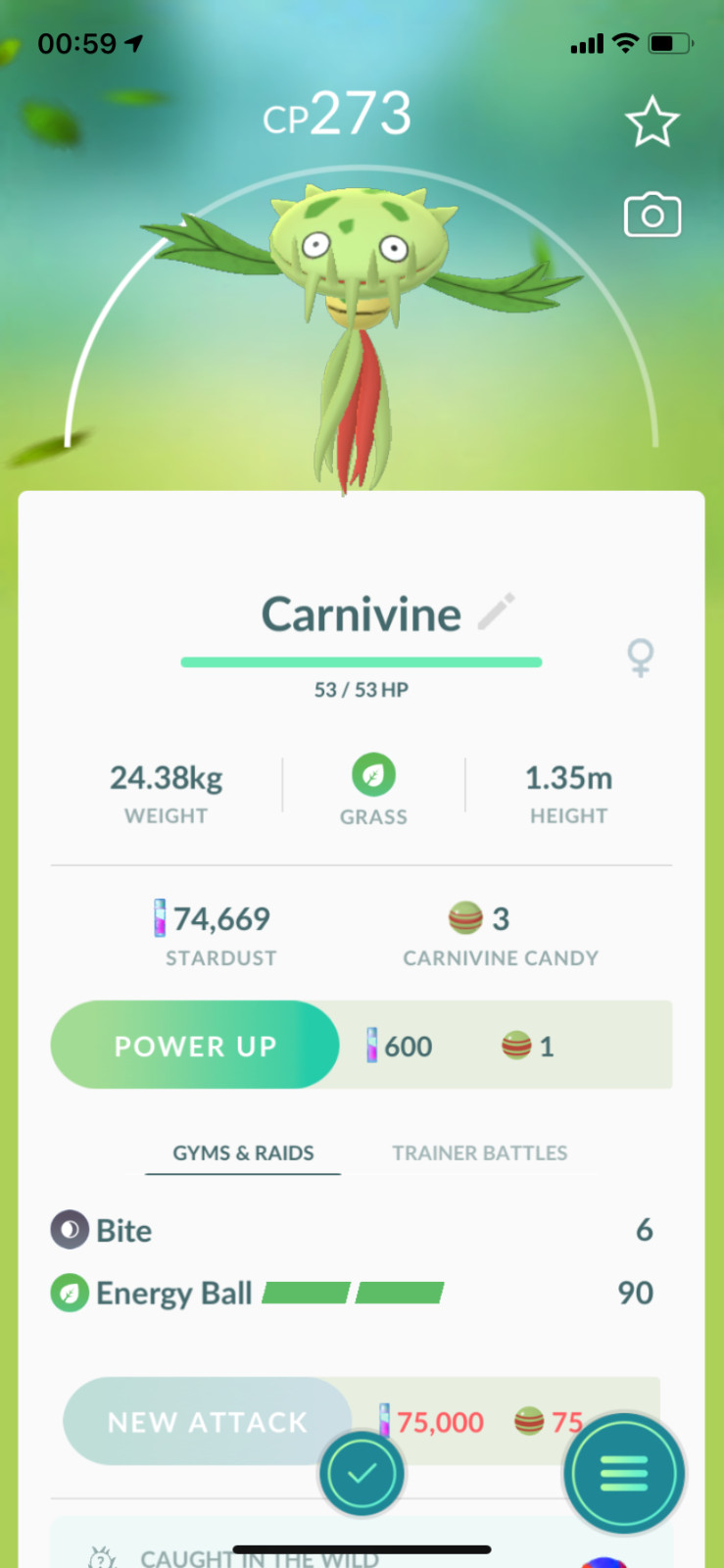 Pokemon - #455 Carnivine !! Same Day Shippment or Next Day Guaranteed ! Go