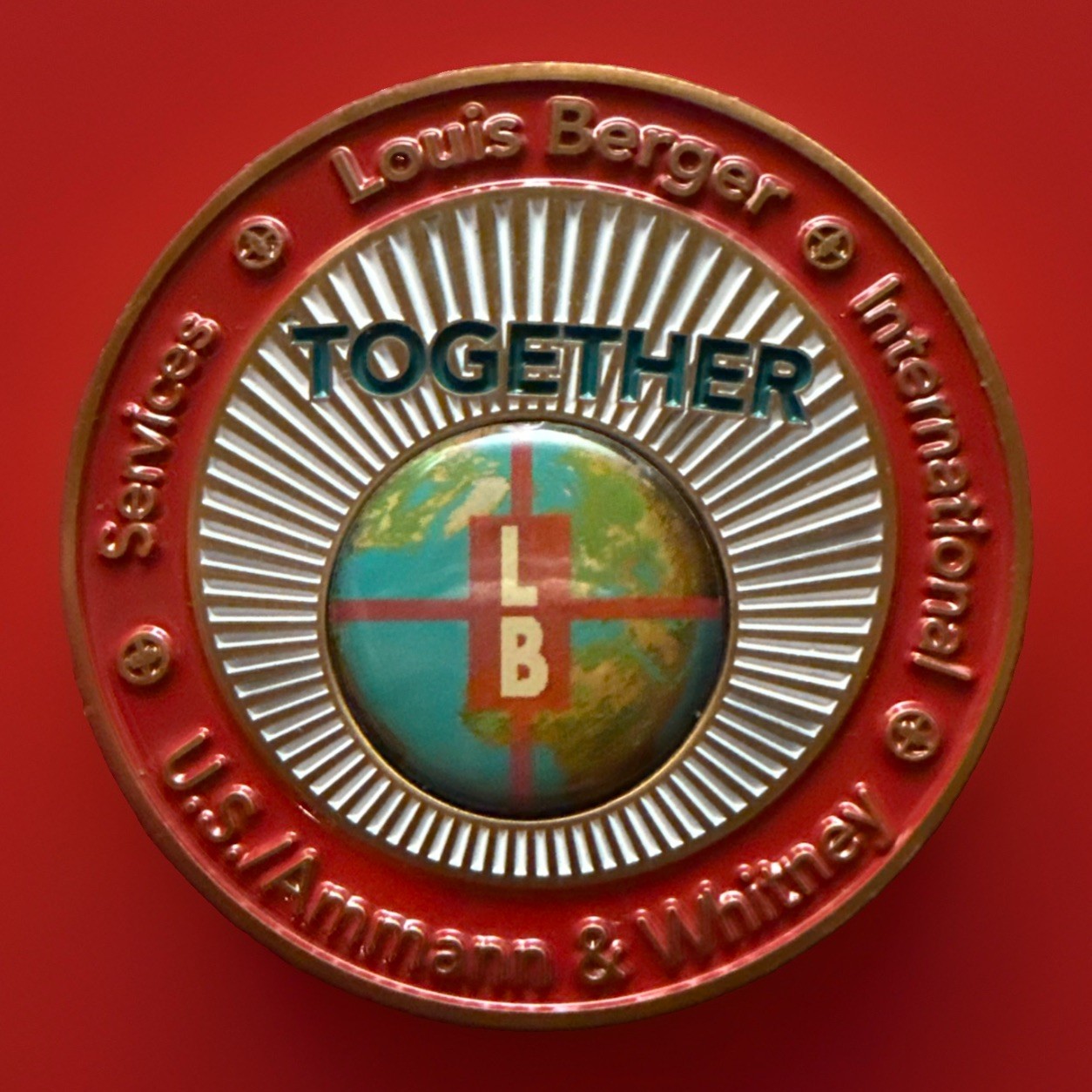 Louis Berger / Ammann & Whitney International 1 3/4” Challenge Coin