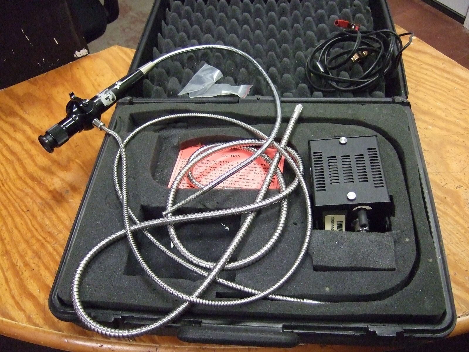 AEI AIRCRAFT BORESCOPE FIBERSCOPE ENGINE INSPECTION LIGHT SORCE 1/4 TIP 28931