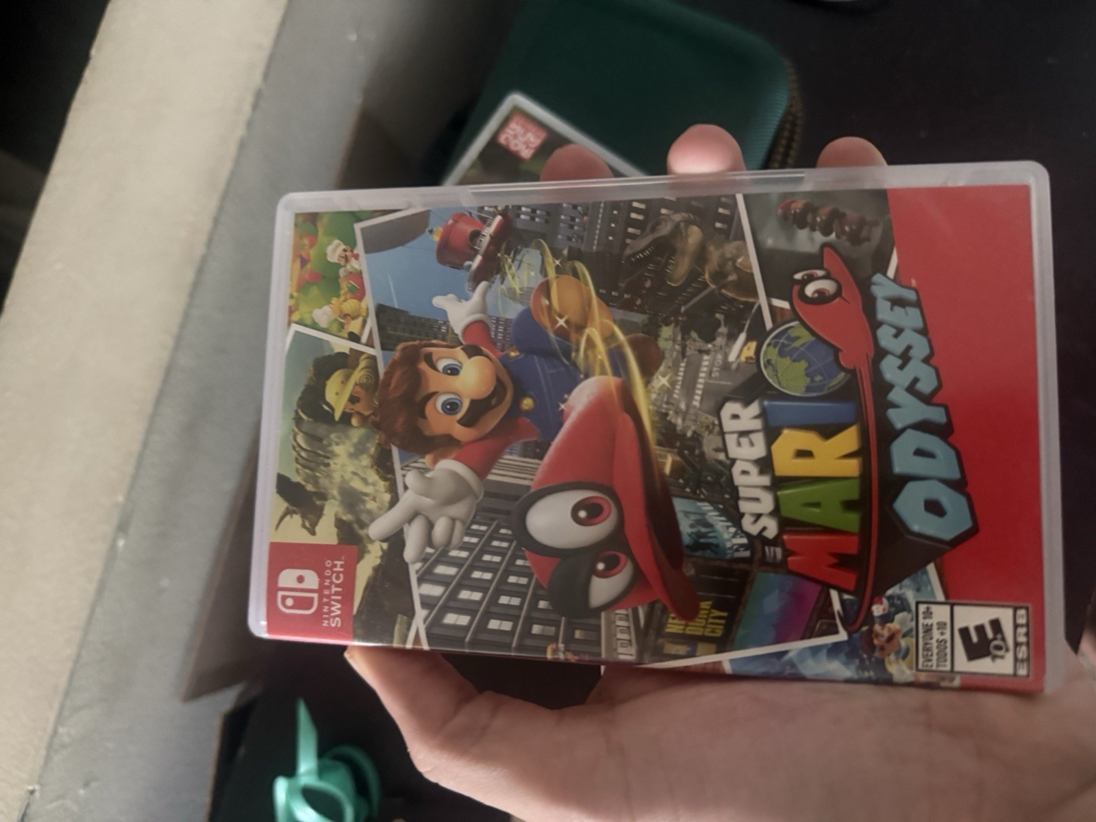 Nintendo Switch Lite Turquoise Bundle w/ Case, Adapter Minecraft & Mario Odyssey