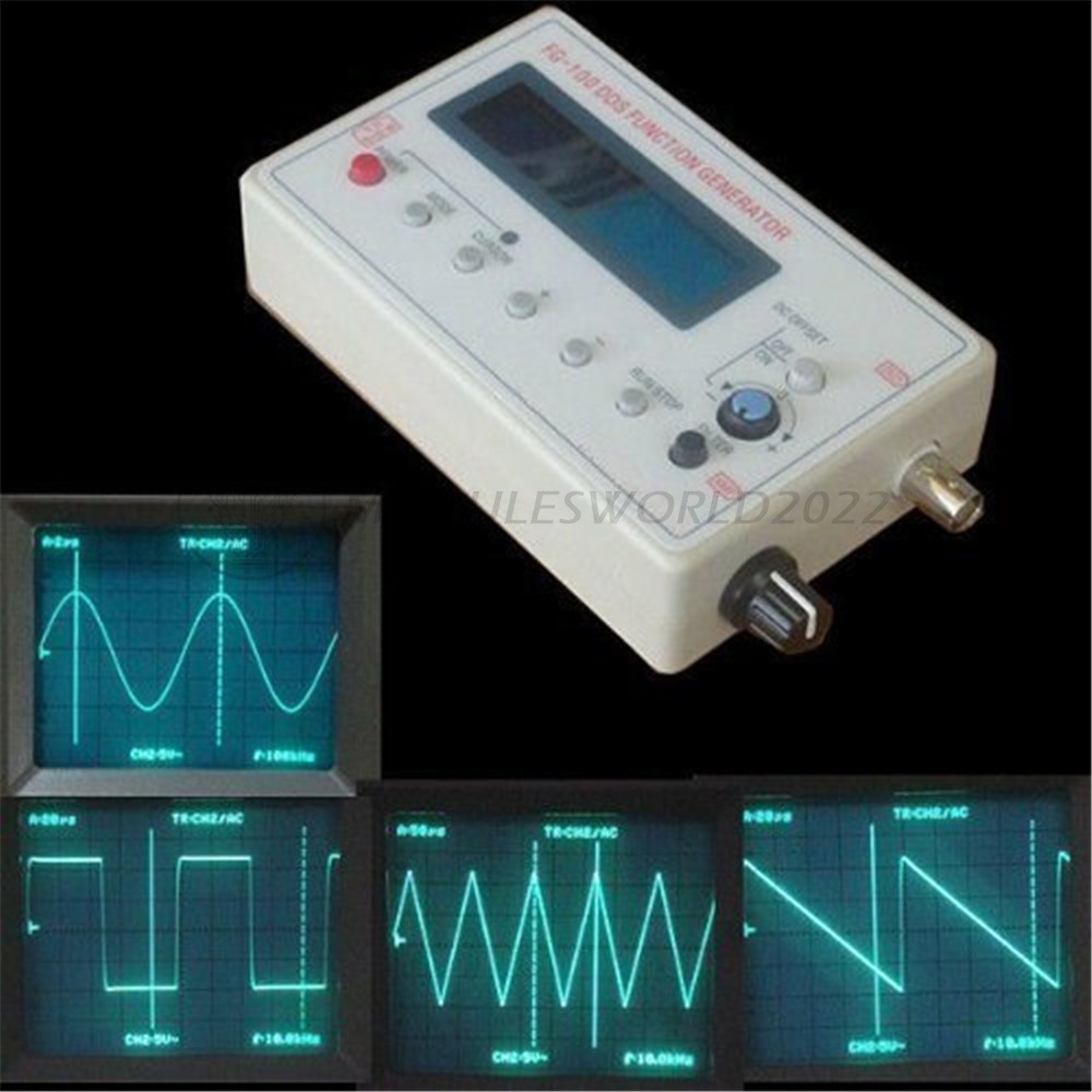 DDS Function Signal Generator Module 1HZ-500KHz Sine + Square Wave + Case FG-100