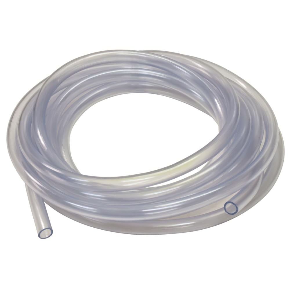 5/16 Inch ID 7/16 Inch OD PVC Clear Vinyl Tubing 20 Foot Length 98619