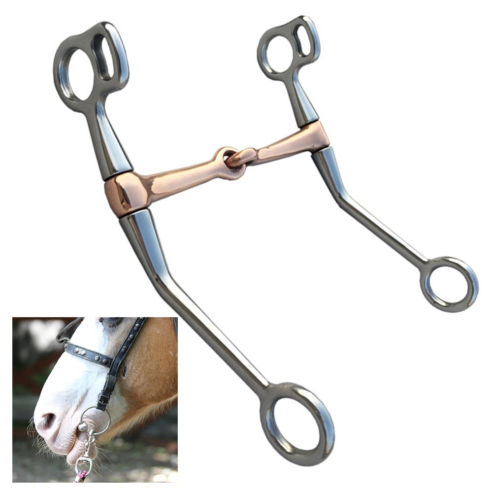 Ergonomic Stainless Steel Copper Bit for Comfortable for Horse Riding 68