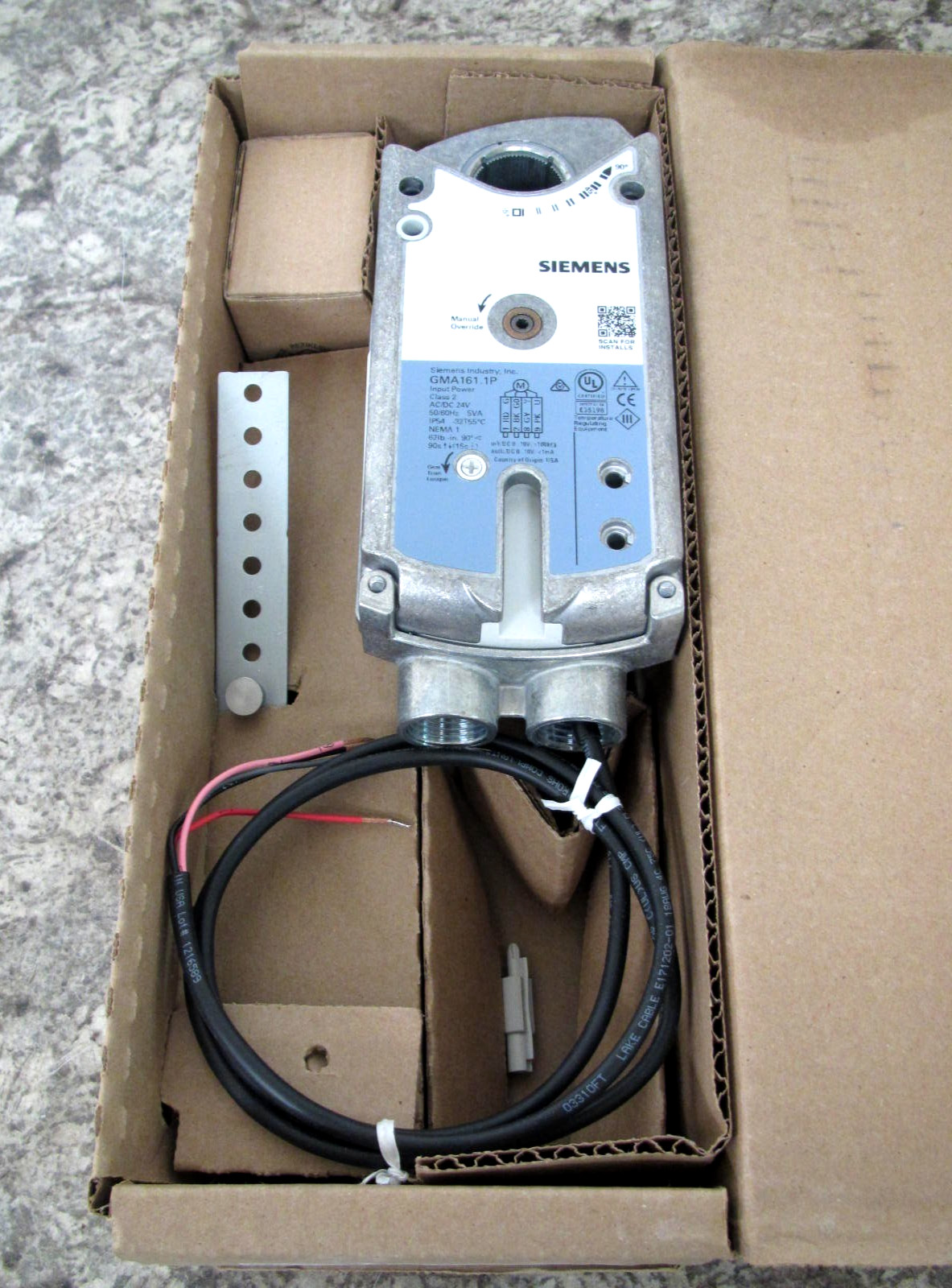 New Siemens GMA161.1P SR 24V 62in-lb OpenAir Damper Actuator Free Shipping