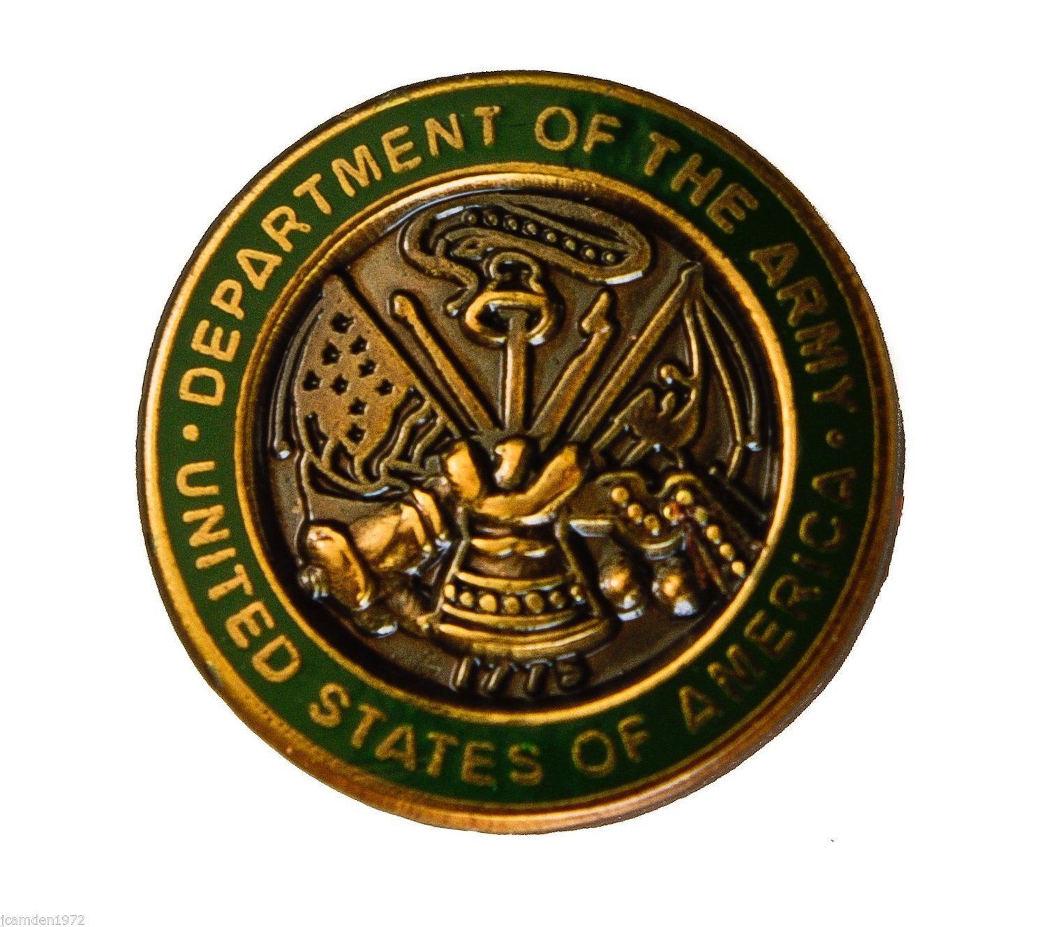 Department of the Army round small Hat or Lapel Pin H14499 F5D35O