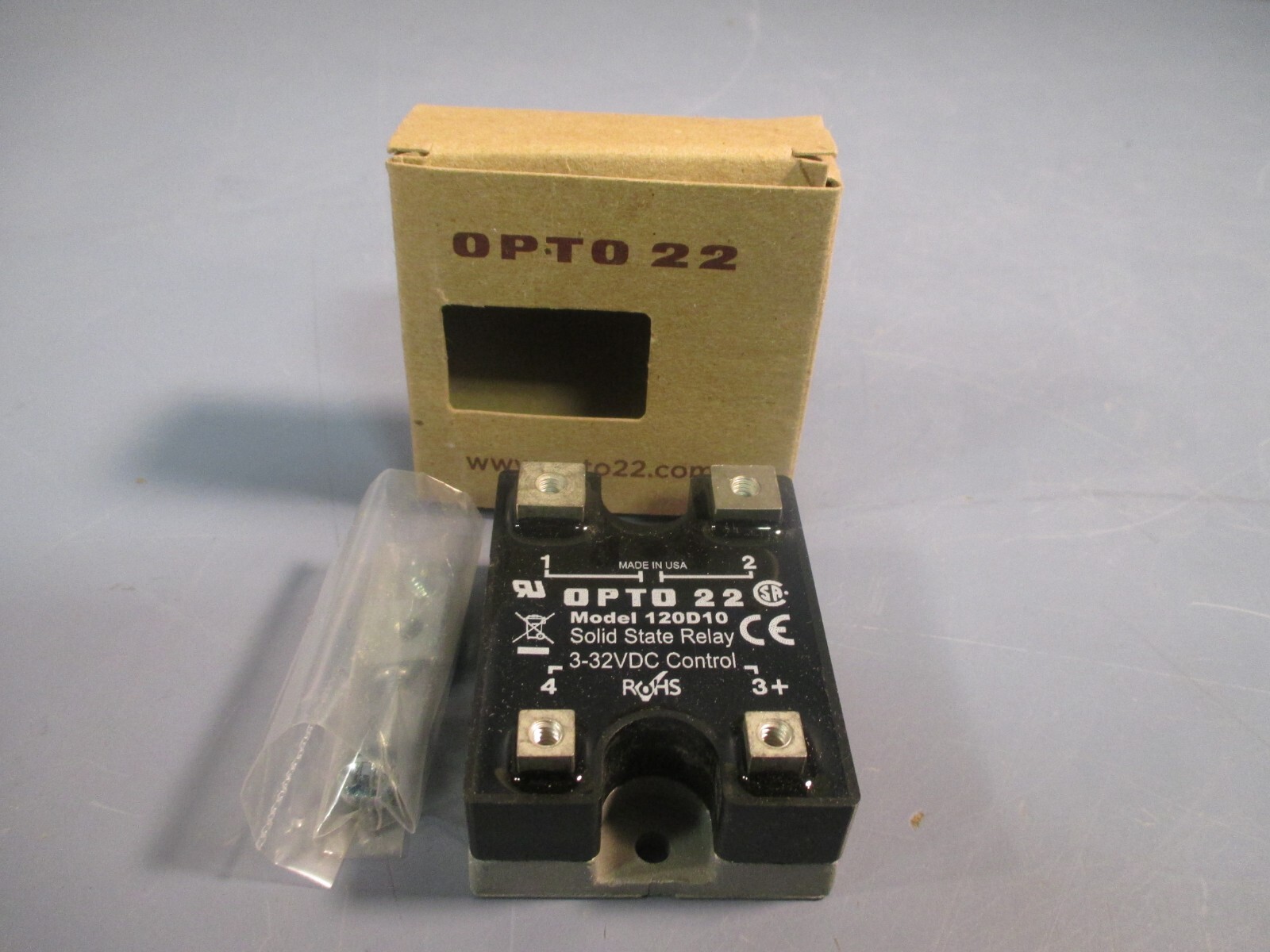 Opto 22 Solid State Relay 10A 3-32VDC Control 120D10