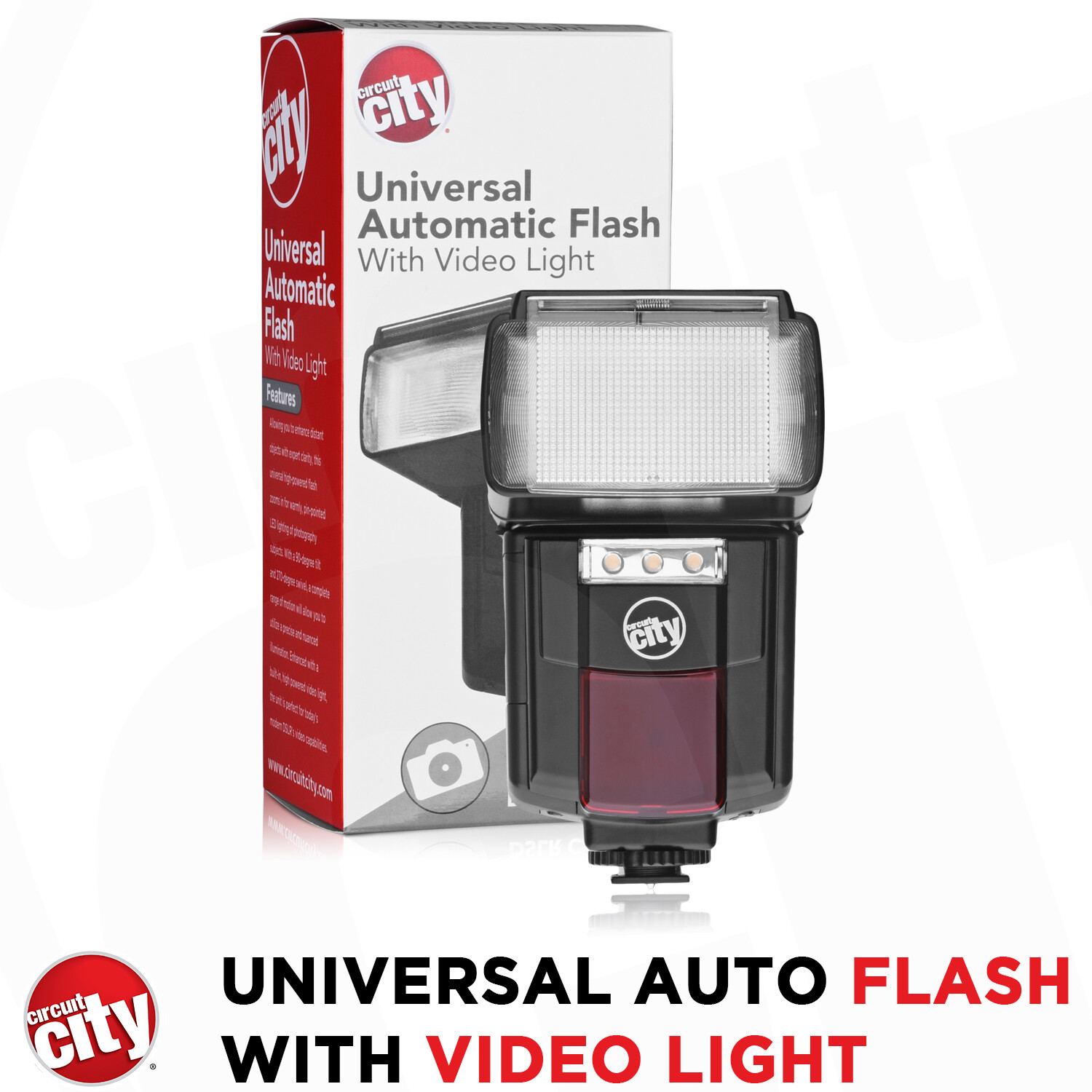 Auto Bounce Flash with LED Video Light for Canon EOS 1300D 2000D 4000D 100D 200D